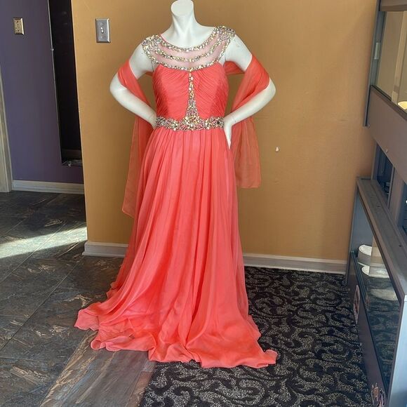 NWT Cinderella Sleeveless Round Neck A-Line Dress Size 8 - Picture 2 of 15